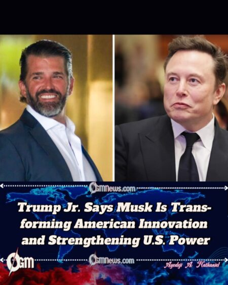 Donald Trump Jr.: Musk Is “Changing the Face of Science, Technology, and American Freedom