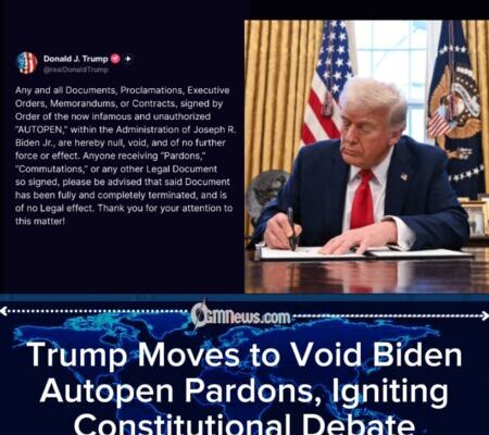 Trump Declares Biden Autopen Orders ‘Null and Void’ as Debate Over Clemency Authority Intensifies