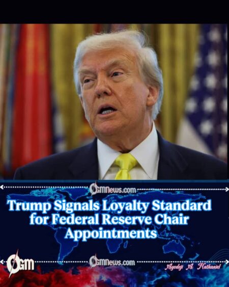 Donald Trump Draws Clear Line on Fed Chair Appointments