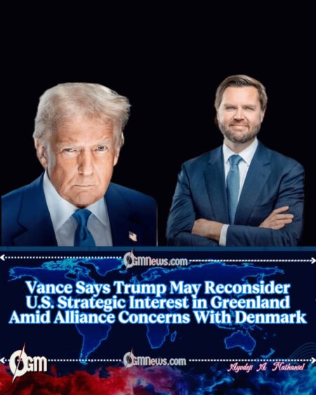 JD Vance Says Trump May Revisit U.S. Strategic Interest in Greenland
