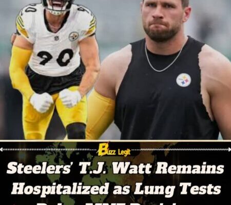 T.J. Watt Hospitalized With Lung Issue, Steelers Await Clarity Ahead of MNF Clash