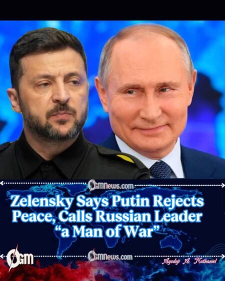 Zelensky Accuses Putin of Rejecting Peace Efforts