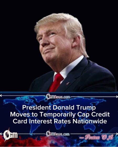 President Donald Trump Announces Emergency Credit Card Interest Rate Cap