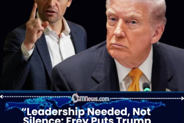 Frey Challenges Trump to Rise to the Moment as National Strains Grow