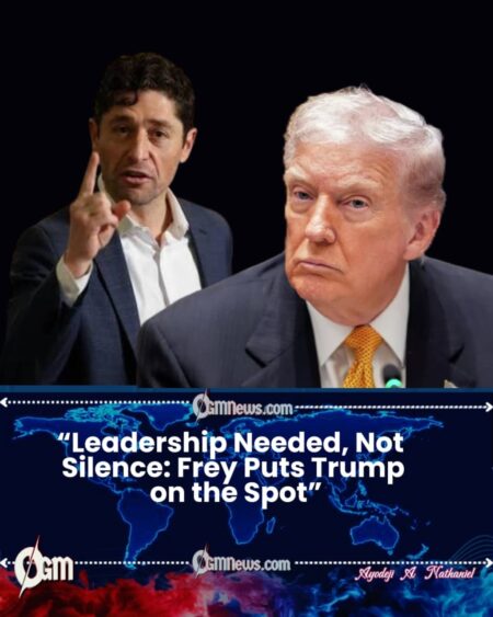 Frey Challenges Trump to Rise to the Moment as National Strains Grow