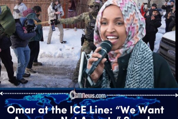 Ilhan Omar Speaks at Minneapolis Protest Over ICE Shooting