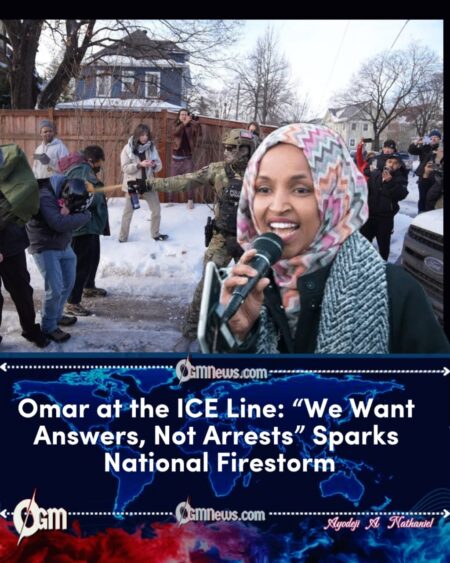 Ilhan Omar Speaks at Minneapolis Protest Over ICE Shooting