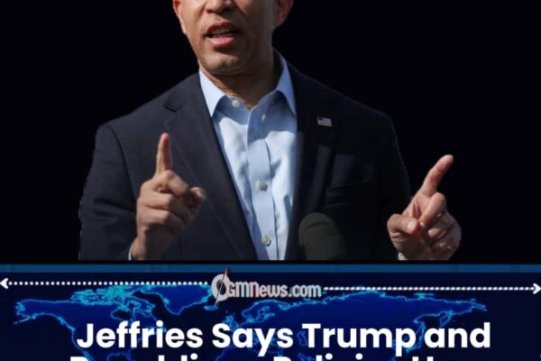 Jeffries Delivers Sharp Verdict on Trump and GOP Governance