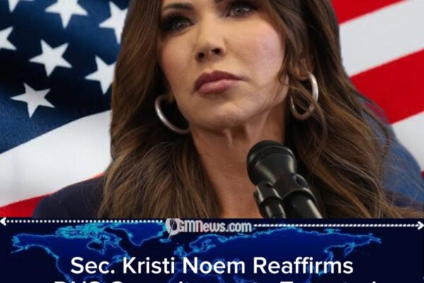 Sec. Kristi Noem Highlights Interagency Efforts in Federal Public Safety Strategy