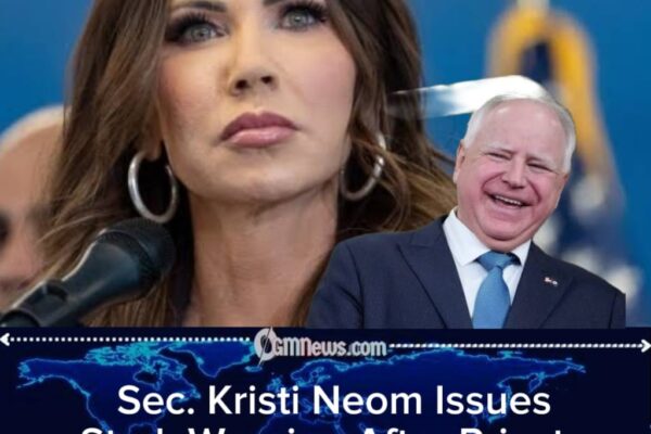 Sec. Kristi Noem Ignites Fierce National Debate After Revealing Secret Governor Meeting