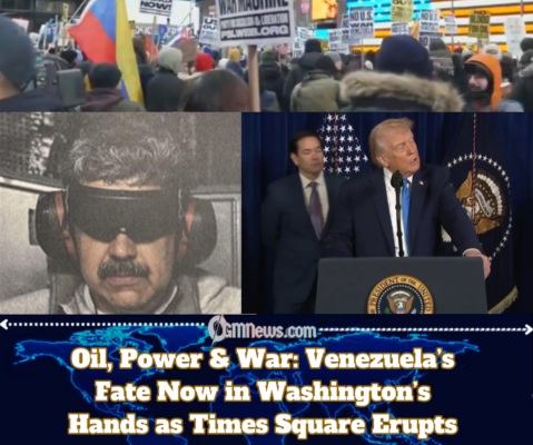 Maduro Seized and USA on the Throne in Venezuela — Global Outcry as Times Square Erupts in Protest Against Trump’s War