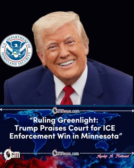 “President Donald Trump Praises Court Ruling Allowing ICE to Keep Operating in Minnesota”
