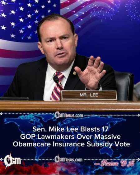 Sen. Mike Lee Sounds the Alarm as GOP Breaks Ranks on Obamacare Spending