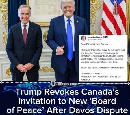 Trump Withdraws ‘Board of Peace’ Invitation to Canada’s Mark Carney After Davos Rift