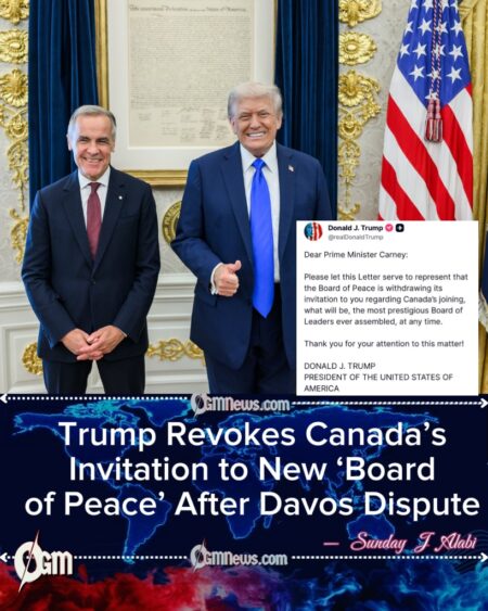 Trump Withdraws ‘Board of Peace’ Invitation to Canada’s Mark Carney After Davos Rift