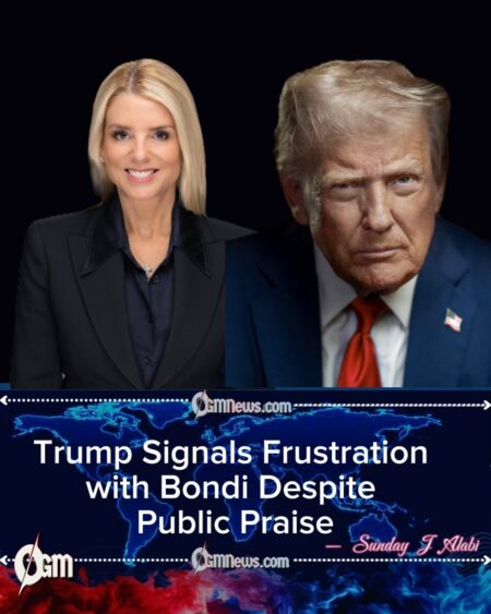 Trump Backs ‘Ice Queen’ Critique of Pam Bondi as Frustrations Mount Over DOJ Setbacks