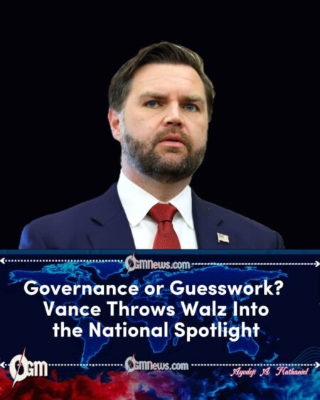 Vance Challenges Walz’s Record, Rejects Image of Governor as ‘Freedom Fighter’