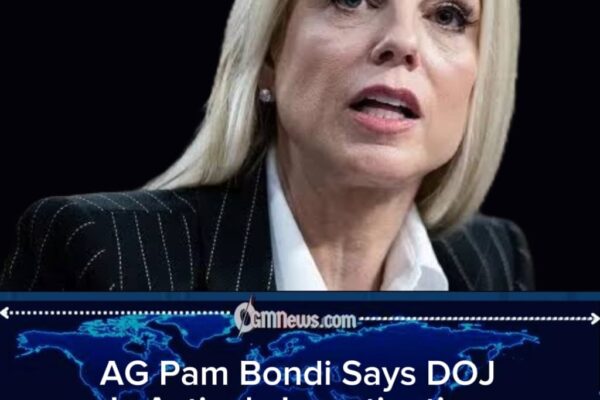 AG Pam Bondi Highlights DOJ Enforcement Role Following Minnesota Church Incident