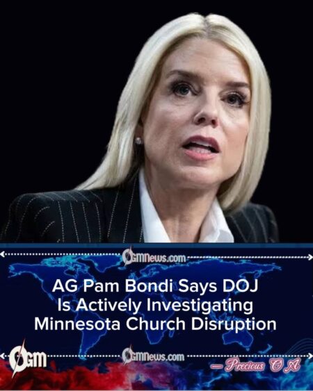 AG Pam Bondi Highlights DOJ Enforcement Role Following Minnesota Church Incident