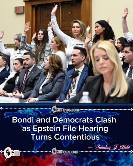 Bondi Clashes With Democrats in Tense House Hearing Over Epstein Files