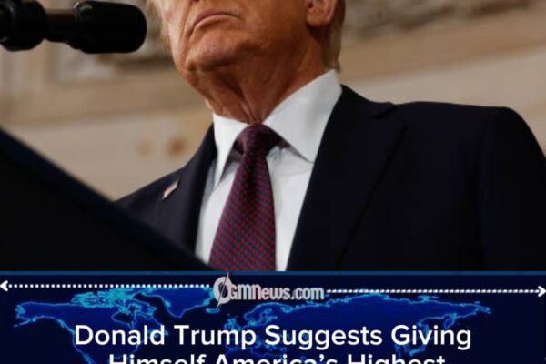 Donald Trump Suggests Breaking Tradition by Giving Himself Top Military Award