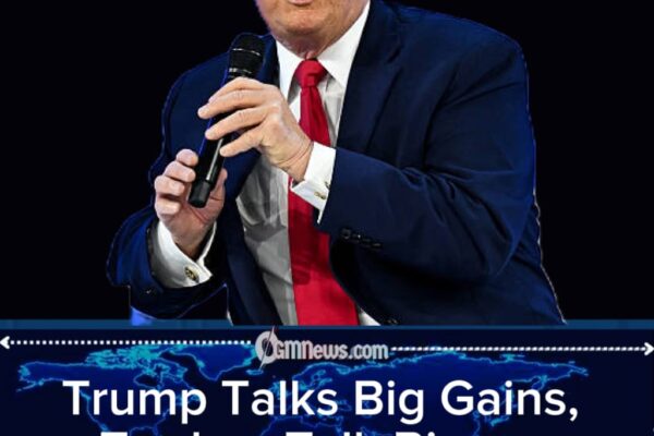 Donald Trump Celebrates Market Highs While Avoiding Tariff Questions