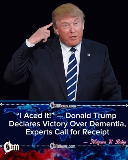 Donald Trump Brags About “Acing” Cognitive Test, Forgetting Public Already Saw Him Forget Things