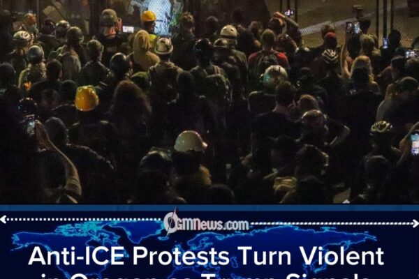 Oregon ICE Protests Turn Violent as Trump Warns of “Very Forceful” Federal Response