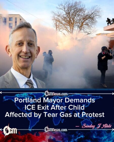 Portland Mayor Calls for ICE Agents to Resign After Child Exposed to Tear Gas at Protest