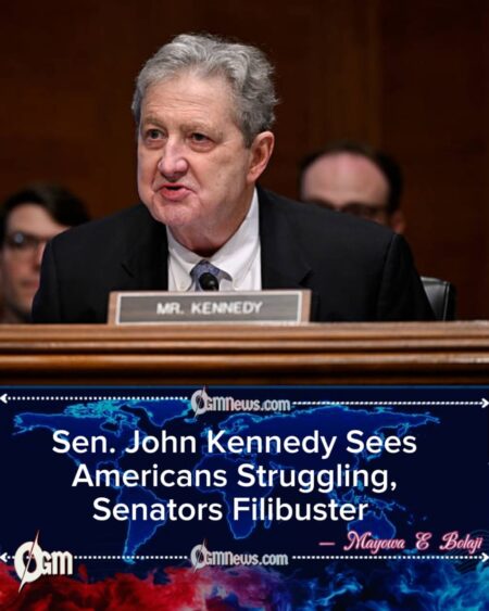 Sen. John Kennedy Sees Americans Struggling, Senators Filibuster