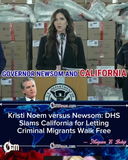 Kristi Noem versus Newsom: 4,500 Criminal Migrants Released Sparks Concern