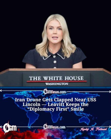 Leavitt Says Trump Still Pursuing Diplomacy After Drone Incident in Middle East