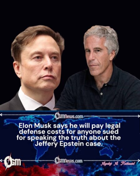 Musk Weighs In on Epstein Case With Promise of Legal Support