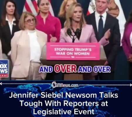 Jennifer Siebel Newsom Schools Reporters on the “Horrific War on Women