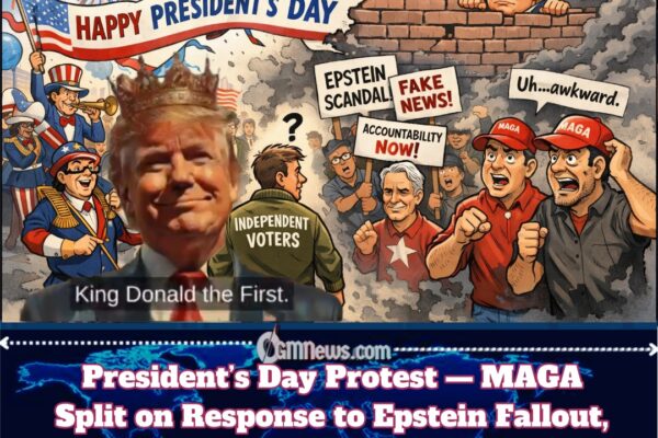 President’s Day Parade Turns Into Protest March as MAGA Splits Over Epstein Fallout — Is the Trump Era Hitting a Wall