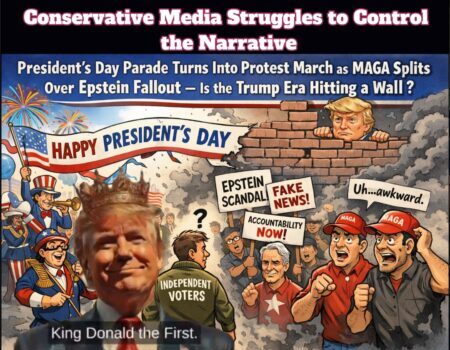 President’s Day Parade Turns Into Protest March as MAGA Splits Over Epstein Fallout — Is the Trump Era Hitting a Wall