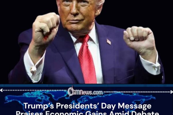 Donald Trump Highlights Economic Progress in Presidents’ Day Message