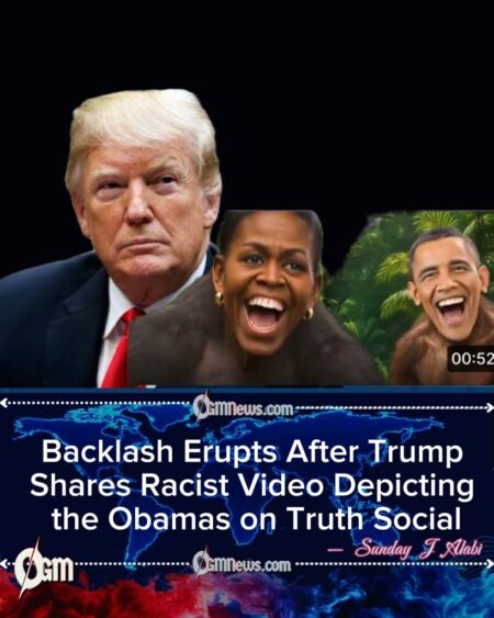 Trump Draws Widespread Backlash After Truth Social Post Depicting Barack and Michelle Obama as Apes
