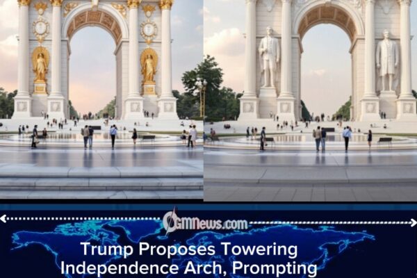 Trump Eyes 250-Foot “Independence Arch” for Washington, Raising Debate Over Scale, Symbolism, and Setting