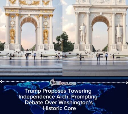 Trump Eyes 250-Foot “Independence Arch” for Washington, Raising Debate Over Scale, Symbolism, and Setting