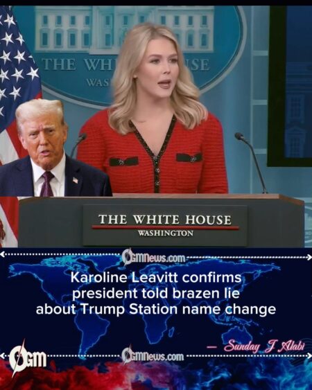 Leavitt’s Words Reignite Scrutiny Over Trump Station Proposal and Federal Funding Standoff