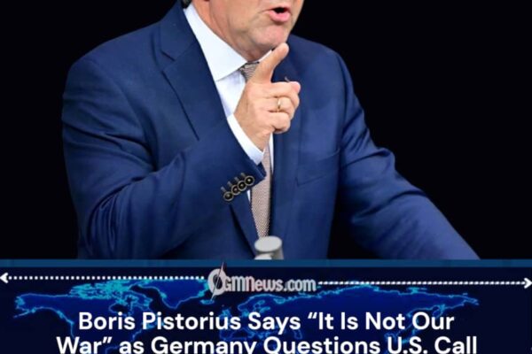 Boris Pistorius Says Strait of Hormuz Conflict Is “Not Our War”