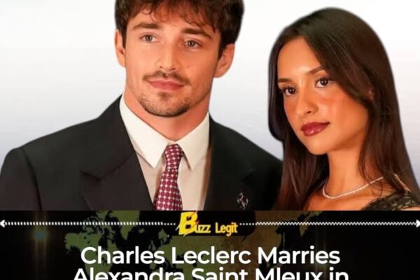 Charles Leclerc Celebrates Fairytale Wedding With Alexandra Saint Mleux