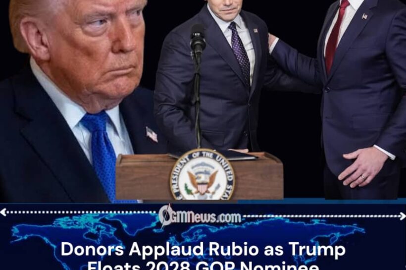 Rubio Receives Strong Donor Support as Donald Trump Tests 2028 Republican Field