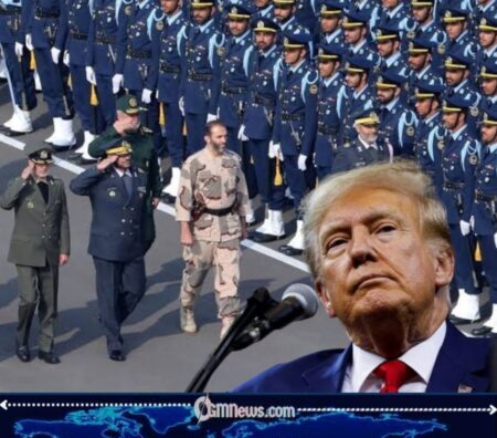 President Donald Trump says Iran’s rise in the Middle East was halted by U.S. action