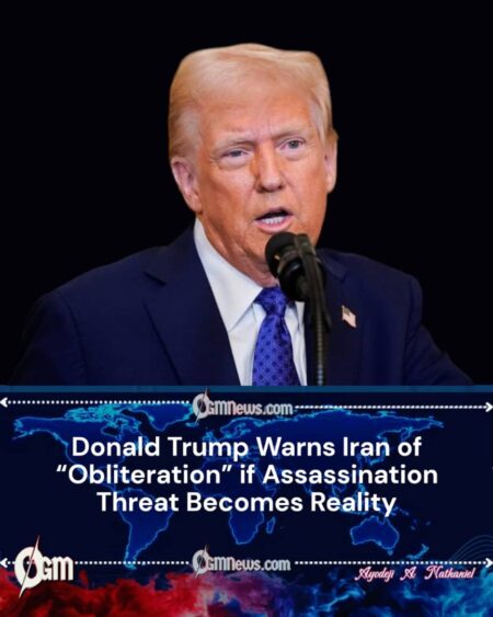 Donald Trump Issues Strong Warning to Iran Over Alleged Plot