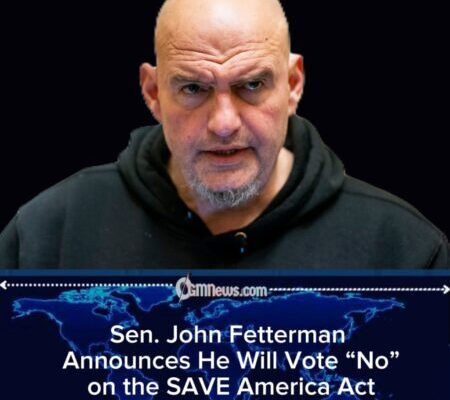 Sen. John Fetterman Says He Will Vote Against SAVE America Act