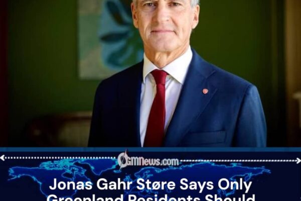 Jonas Gahr Støre: The Future of Greenland Must Be Determined by Its People