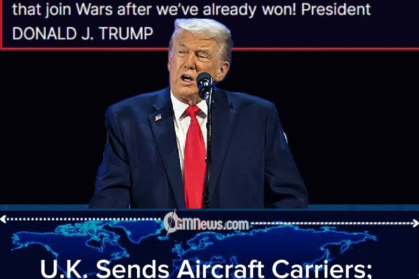 Donald Trump Lambasts U.K. Over Aircraft Carrier Deployment