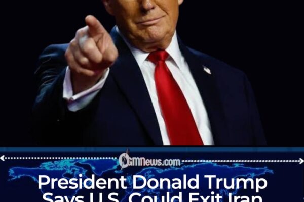 President Donald Trump Indicates U.S. Forces May Leave Iran Soon